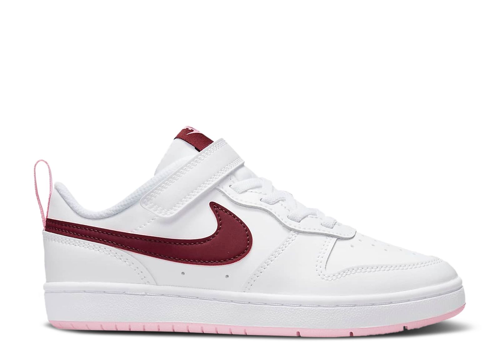 Court Borough Low 2 PS 'White Dark Beetroot' | White | Kid's - Court-Borough