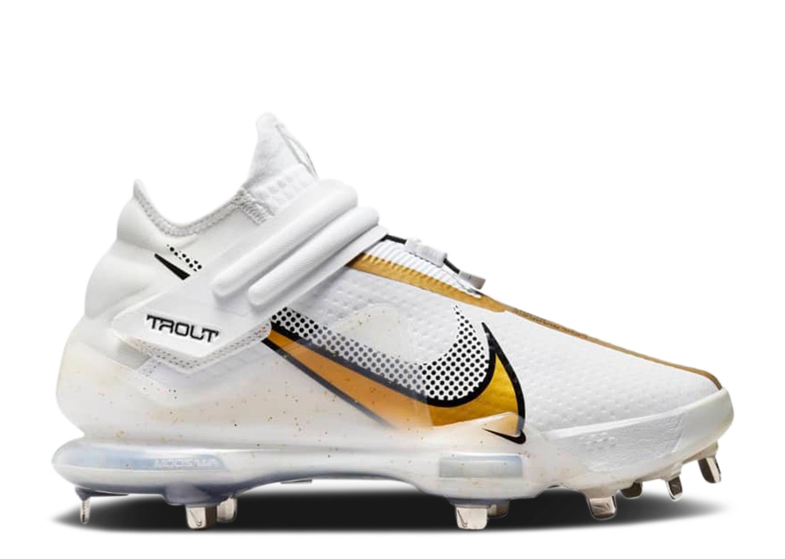 Force Zoom Trout 7 Pro Mid 'White Metallic Gold' | White | Men's - Force-Zoom-Trout-7