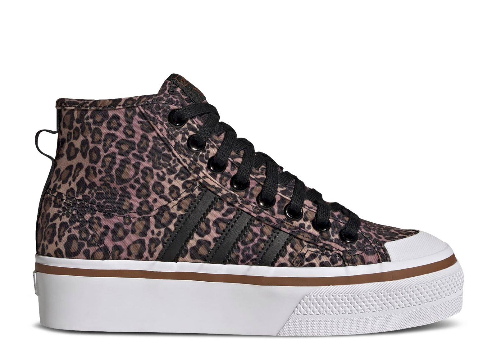 Adidas Originals Adidas Adidas Wmns Nizza Platform Mid 'leopard' In Black