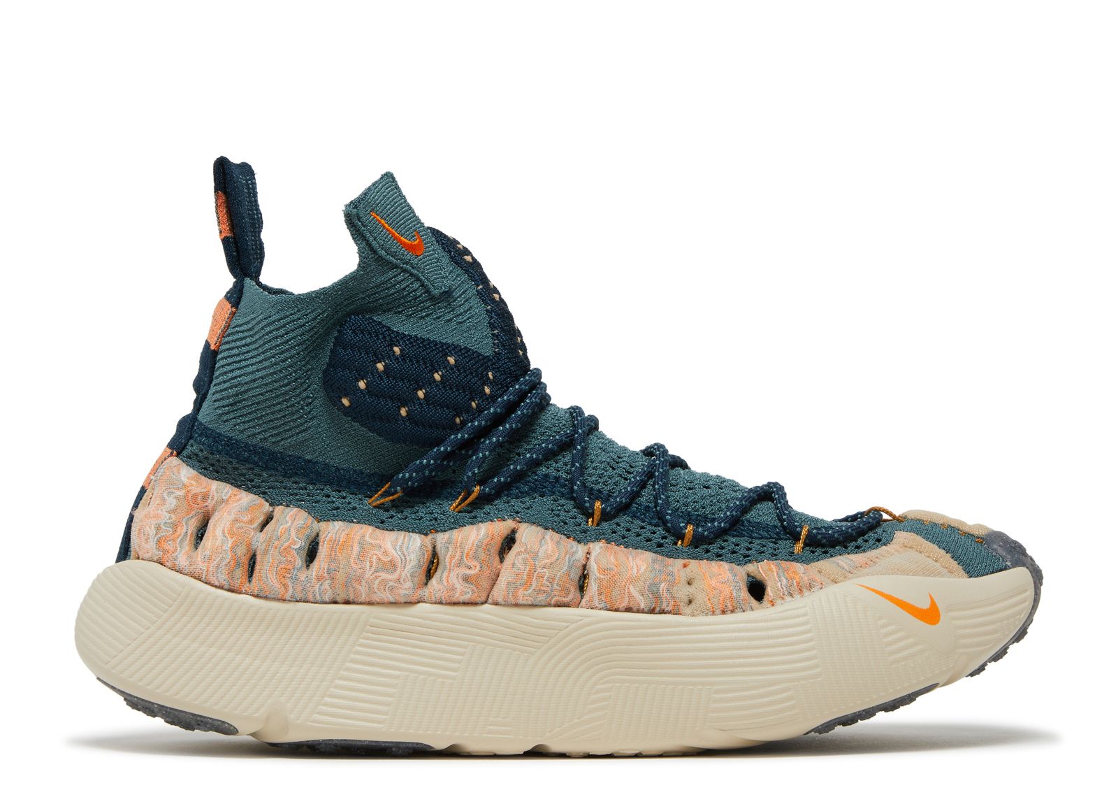 ISPA Sense Flyknit 'Mineral Slate Magma Orange' | Blue | Men's - ISPA-Sense