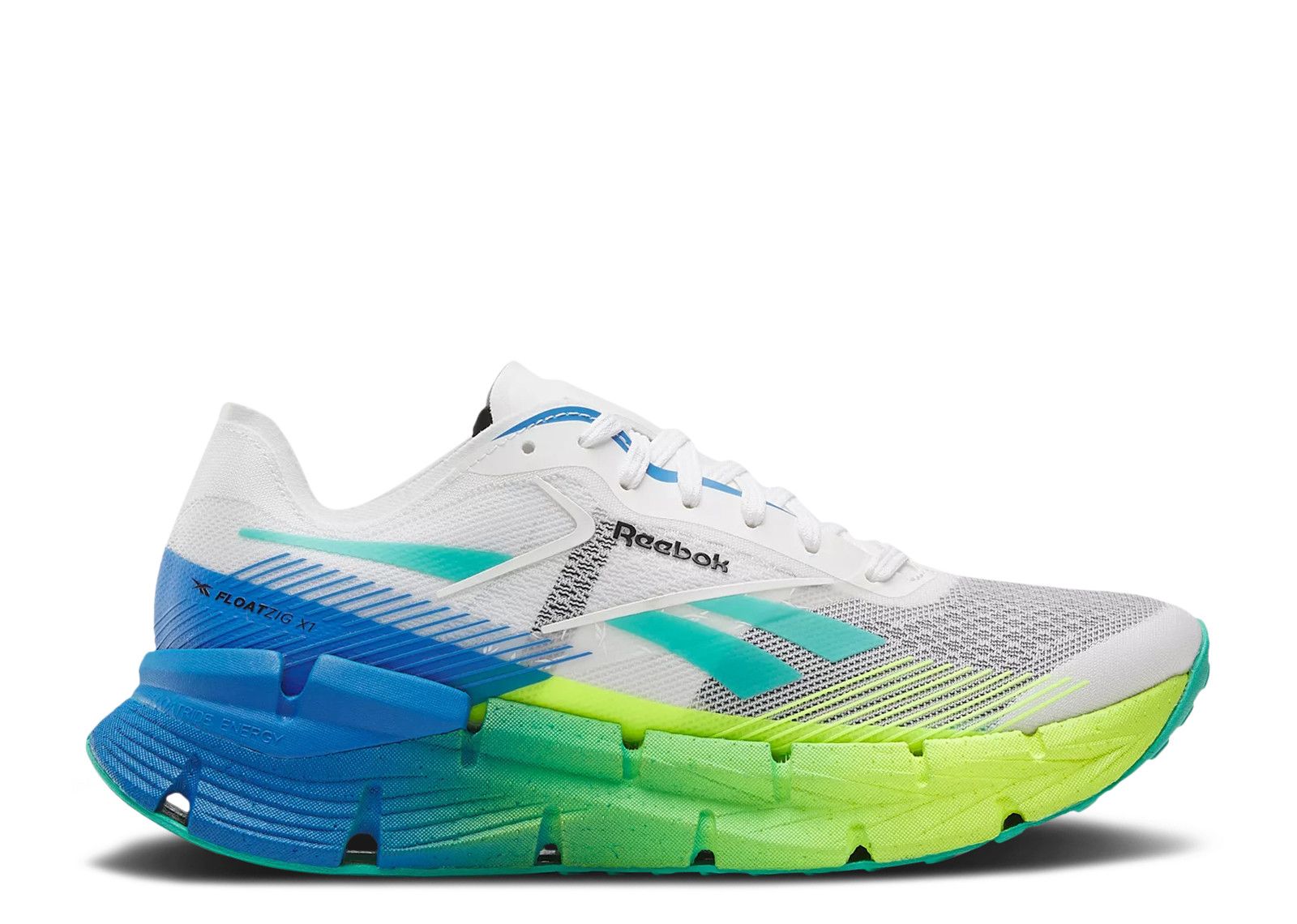 FloatZig X1 'White Digital Lime Blue' | White | Men's - FloatZig-X1