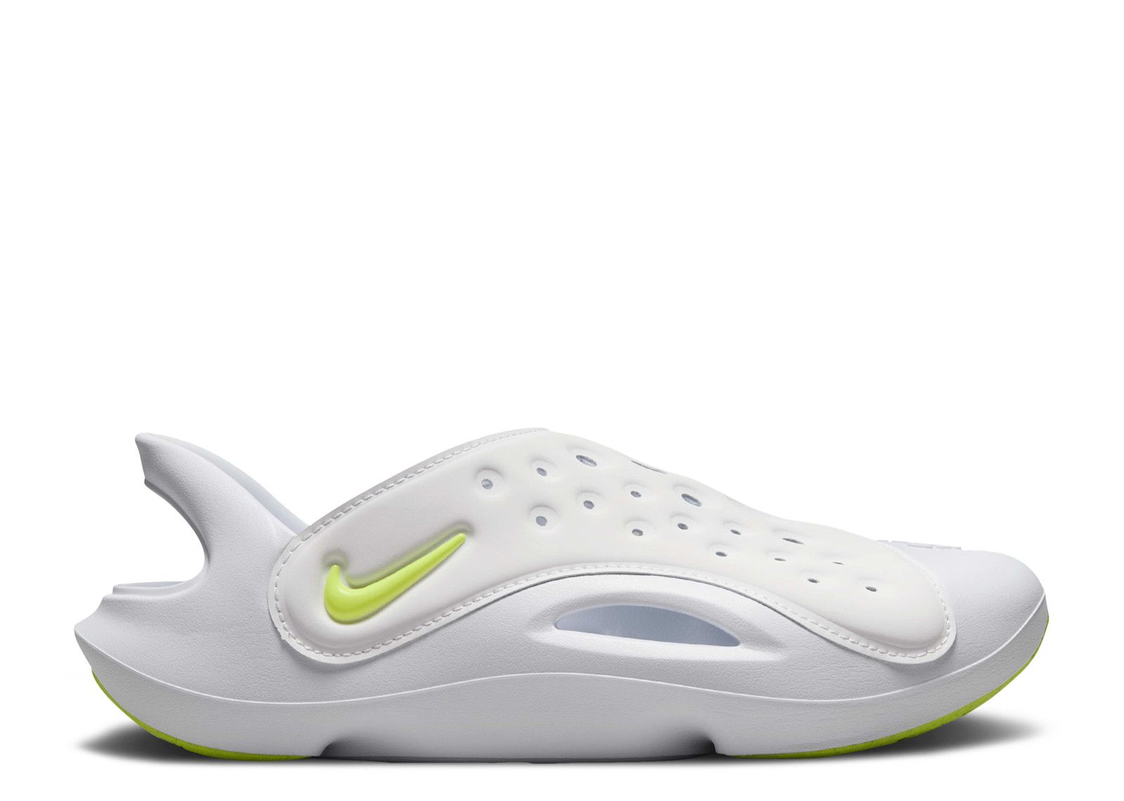 Nike Aqua Swoosh Sandal Gs 'white Volt'