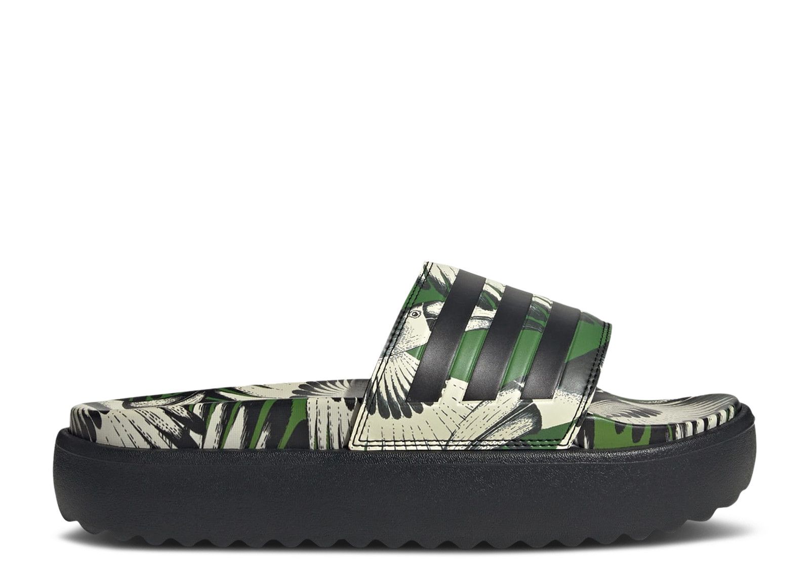 Adidas Originals Adidas Farm Rio X Adidas Wmns Adilette Platform Slide 'crew Green Black'