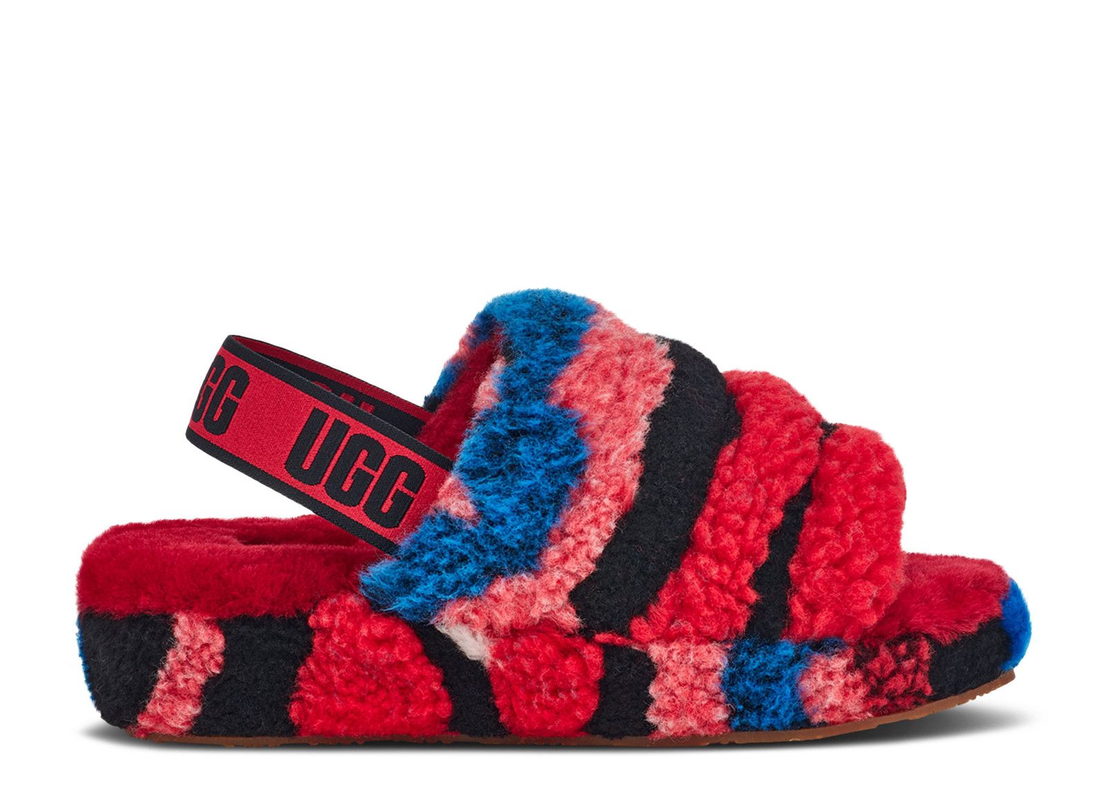 Wmns Fluff Yeah Slide 'Cali Collage - Red' | Red | Women's - Fluff-Yeah-Slide