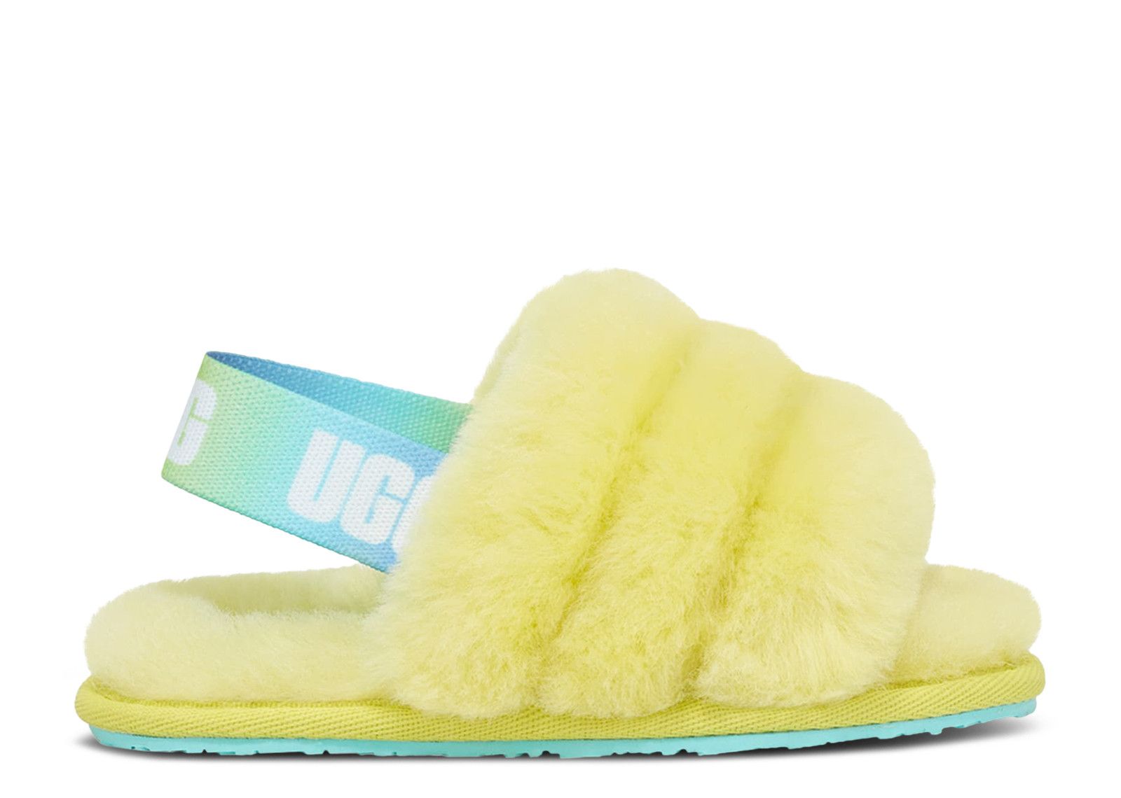 Ugg Babies'   Fluff Yeah Slide Toddler 'pollen Gradient' In Yellow
