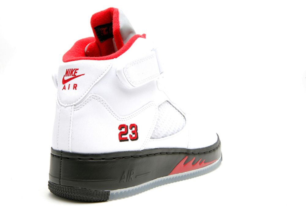 Air Jordan Fusion 5 - Air Jordan - 318608 161 - white/varsity red-black ...