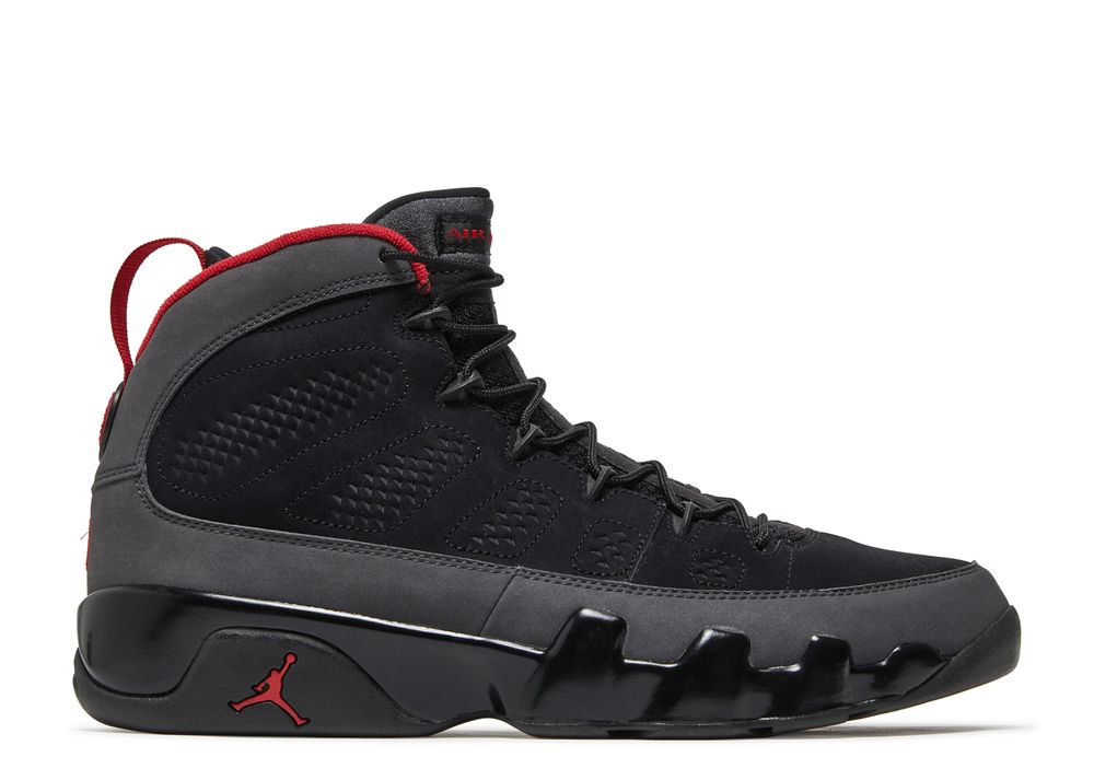 jordan 9 black and red