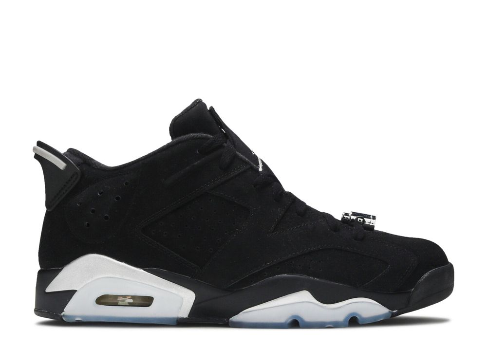 Air Jordan 6 Retro Low 'Chrome' - Air Jordan - 304401 003 - black/metallic silver-white | Flight 