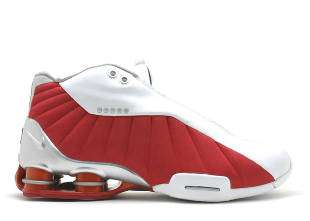 nike shox bb4 white red