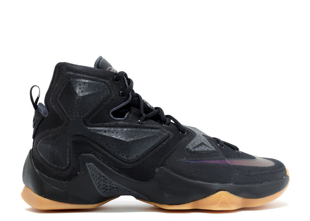 LeBron 13 'Black Lion' - Nike - 807219 001 - black/black-anthracite-gum ...