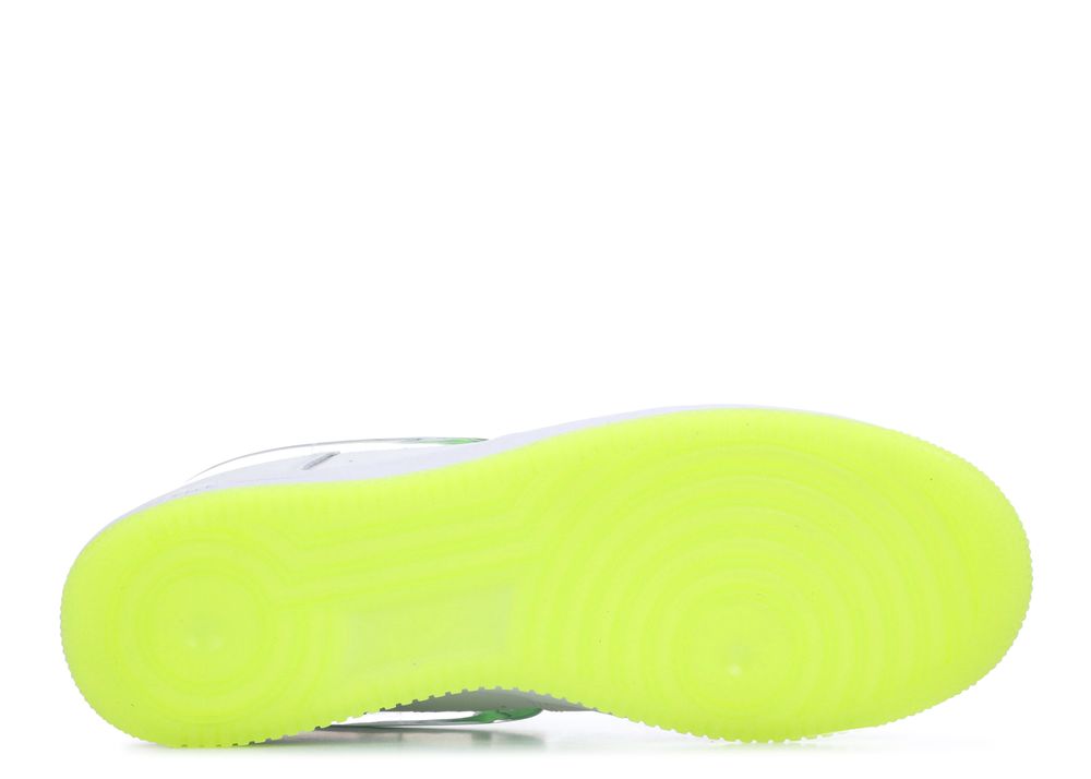 nike air force 1 white hyper jade volt