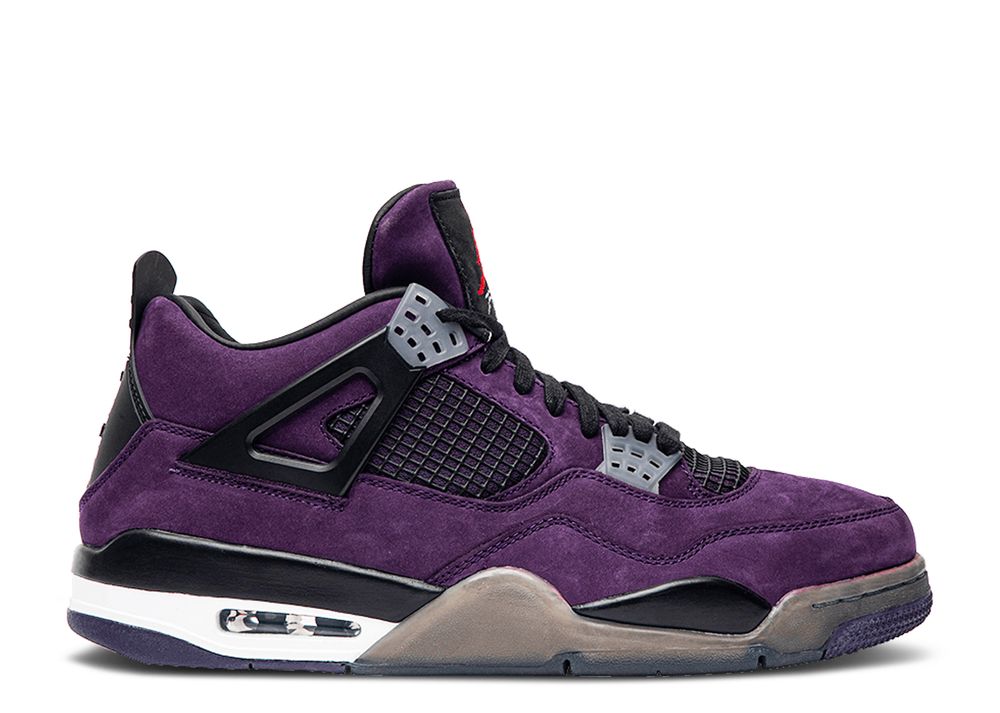 Travis Scott X Air Jordan 4 Retro 'Purple Suede White Midsole' Friends ...