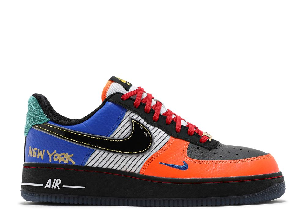 Air Force 1 Low '07 'What The NYC' - Nike - CT3610 100 - white/black/total orange/racer blue 