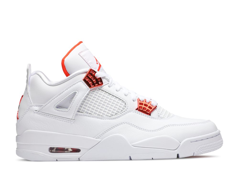 Air Jordan 4 Retro GS 'Orange Metallic' - Air Jordan - 408452 118 - white/total orange/metallic 