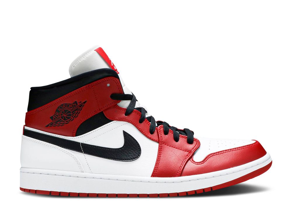 Air Jordan 1 Mid 'Chicago' - Air Jordan - 554724 173 - white/gym red ...