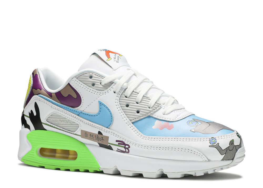 Nike Air Max 90 Flyleather x Ruohan Wang Multicolor 2020 Men's Women