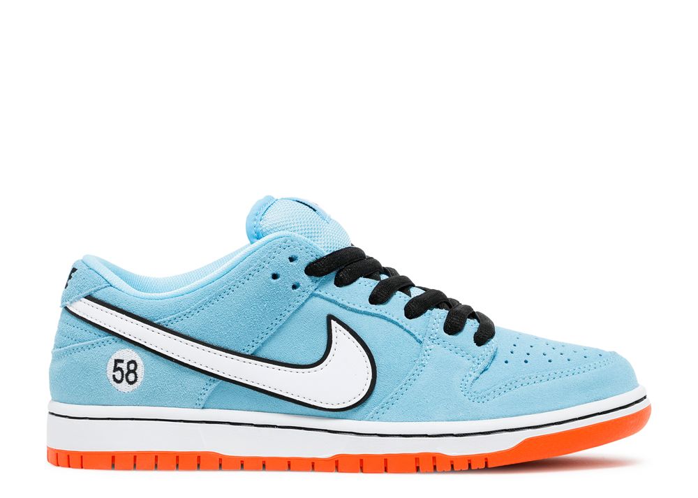 Dunk Low Pro SB 'Gulf' - Nike - BQ6817 401 - blue chill/safety orange/black/white | Flight Club