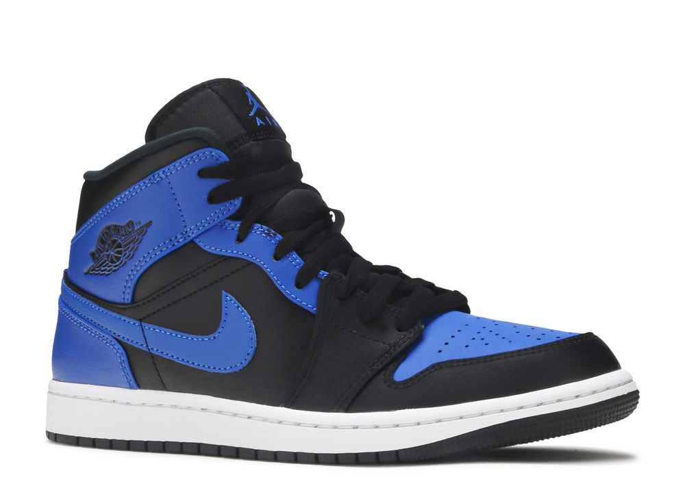 Air Jordan 1 Mid 'Hyper Royal' - Air Jordan - 554724 077 - black/hyper ...