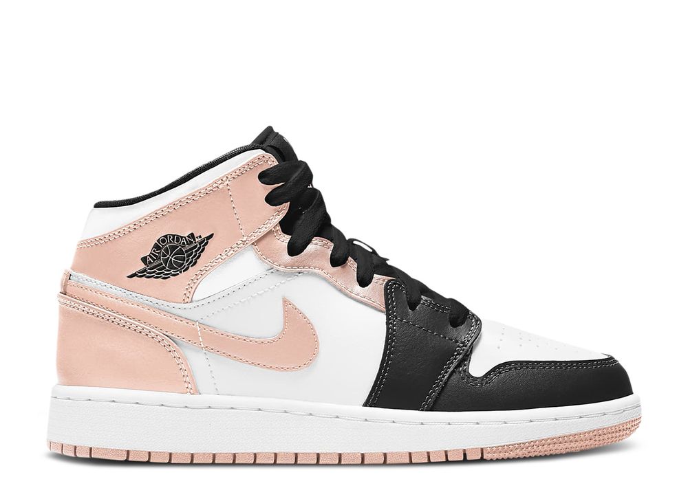 Air Jordan 1 Mid GS 'Crimson Tint' - Air Jordan - 554725 133 - white ...