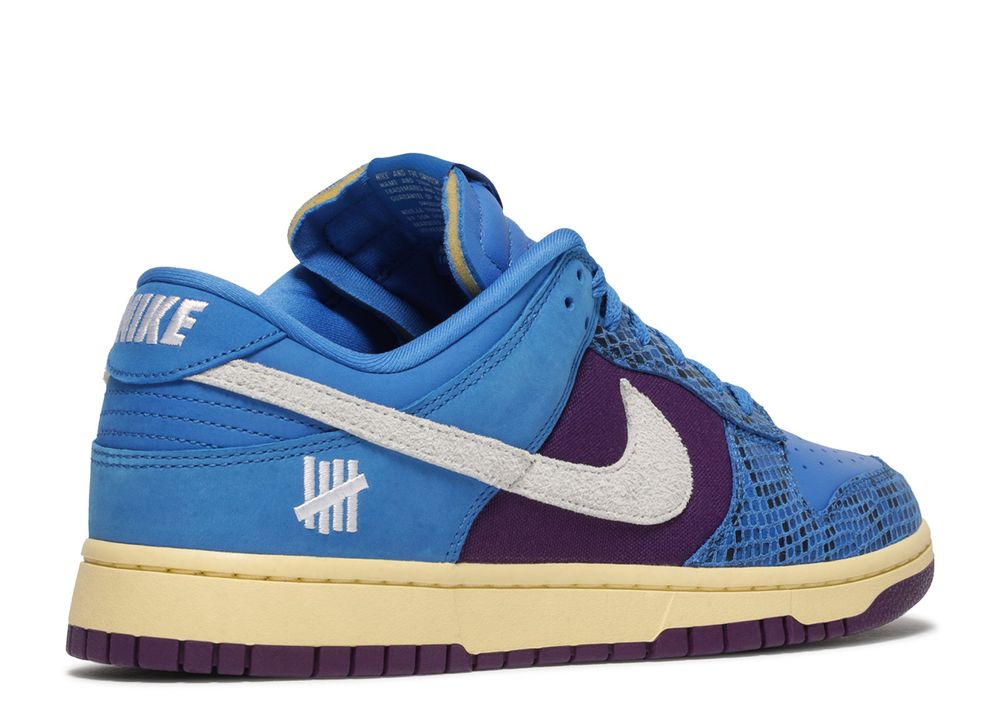 Undefeated X Dunk Low SP '5 On It' - Nike - DH6508 400 - signal blue/white/night purple | Flight 