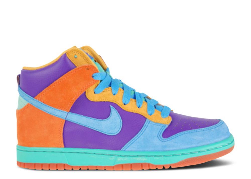 Wmns Dunk High 6.0 'Pure Purple Cyan Coral' Nike 342257 541 pure purple/pro cyan/bright
