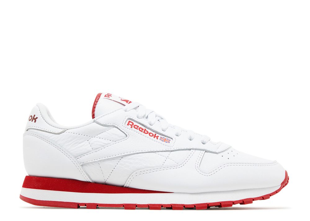 White Red Reebok Classic Leather 'White Flash Red' - Reebok - GW3329 - footwear white ...