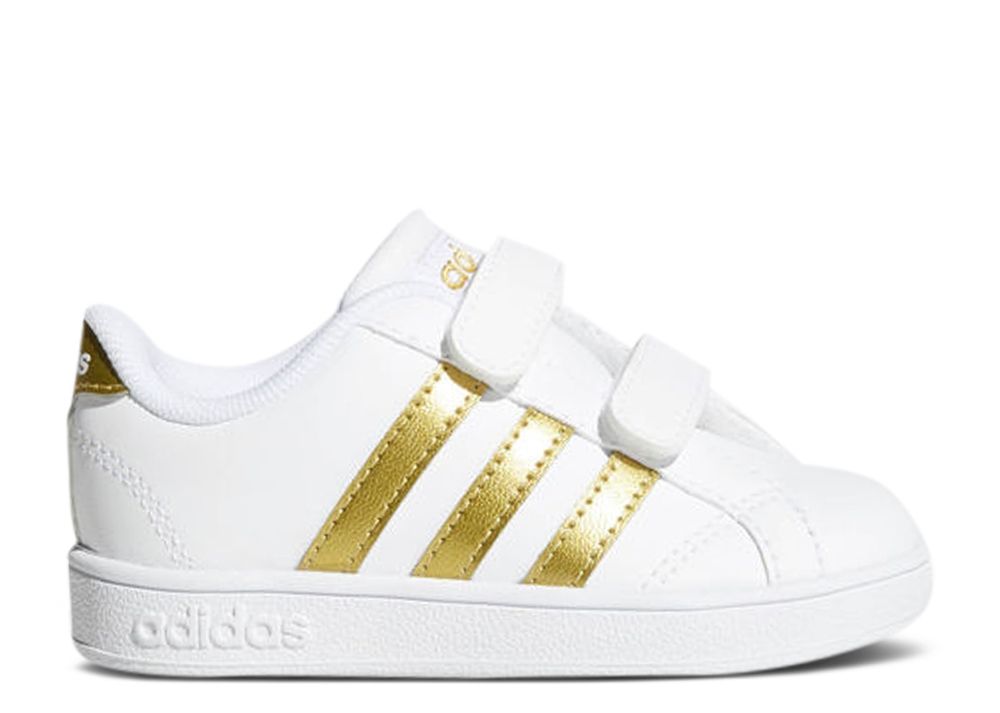 adidas baseline white and gold