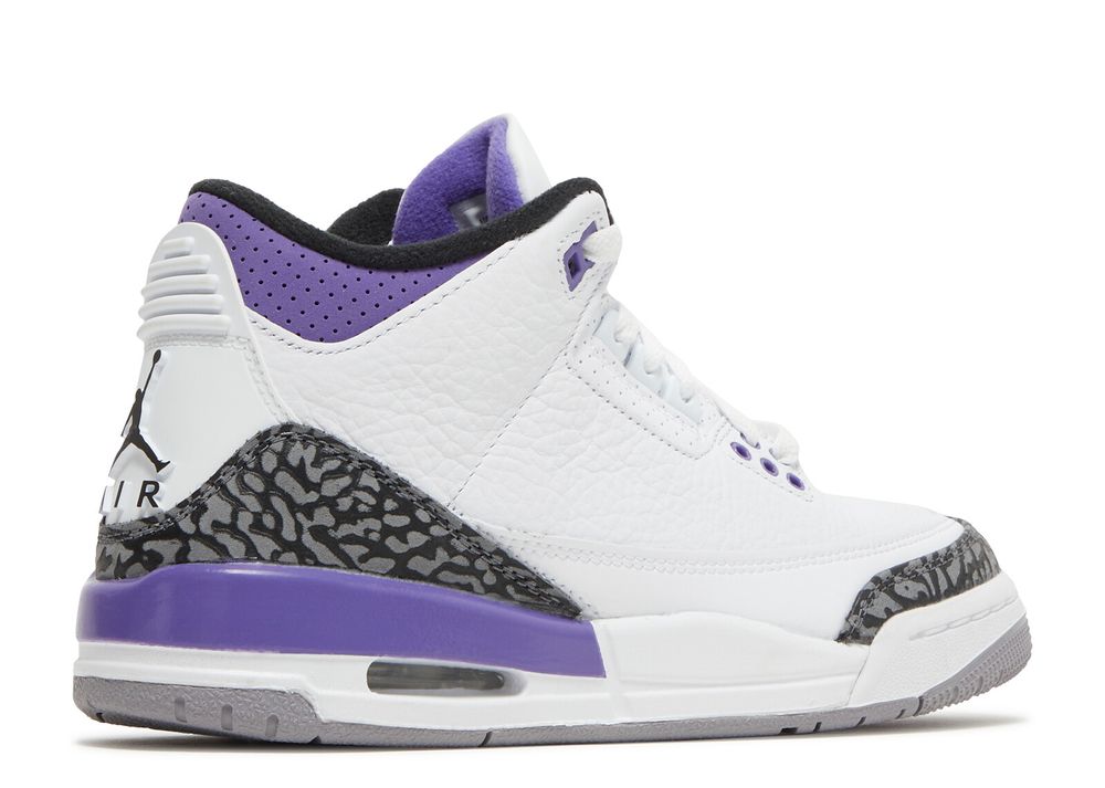 Air Jordan 3 Retro GS 'Dark Iris' - Air Jordan - DM0967 105 - white ...