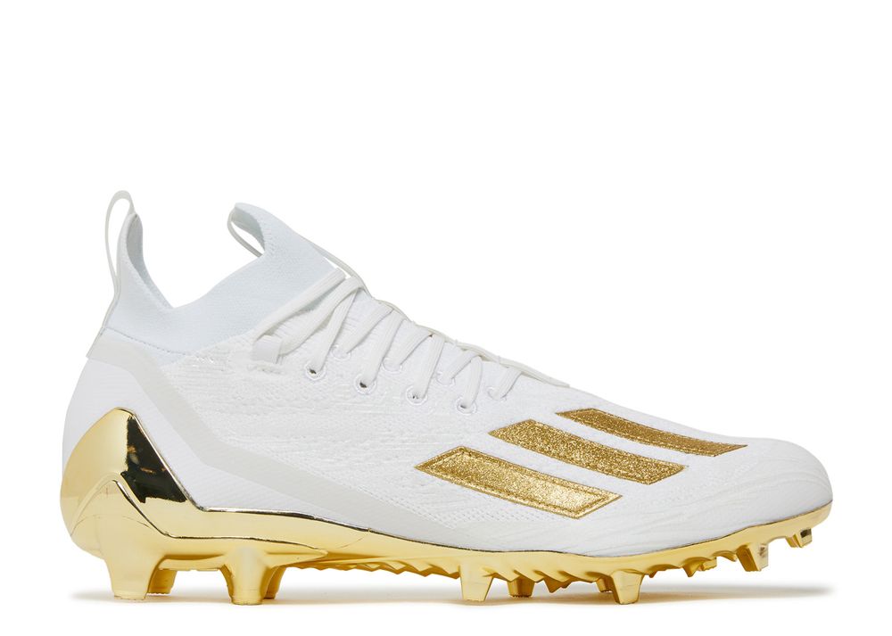 Adizero Cleats Primeknit 'White Gold Metallic' - Adidas - GX5100 ...