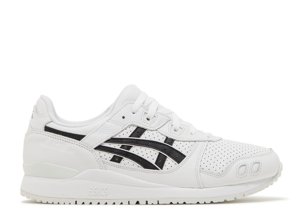 asics gel lyte iii white black