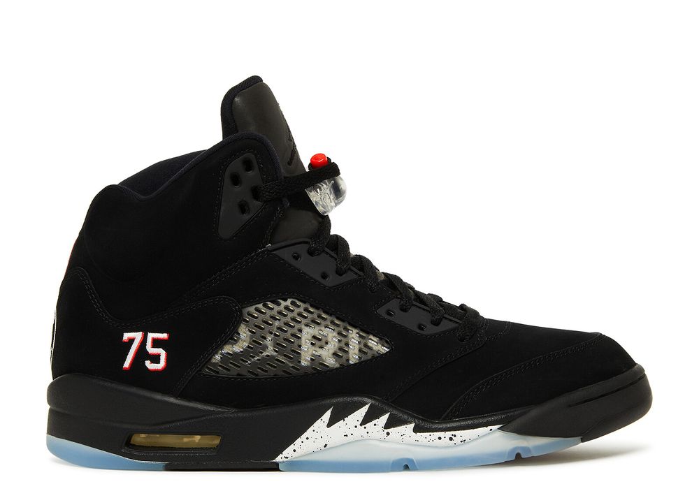 Paris Saint Germain X Air Jordan 5 Retro 'Black' Sample - Air Jordan ...