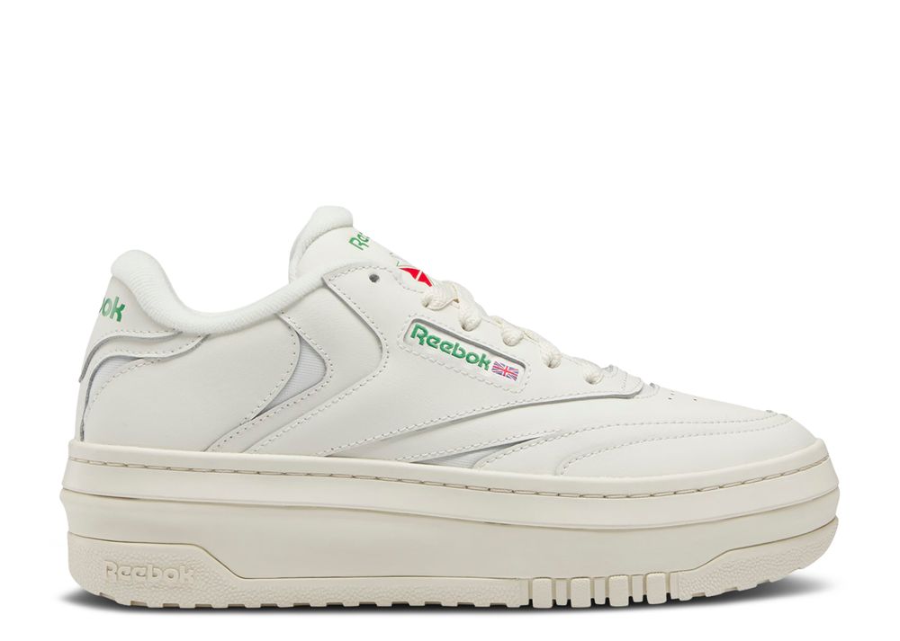 Reebok Club C Extra Sneakers- Chalk/Chalk/Glen Green