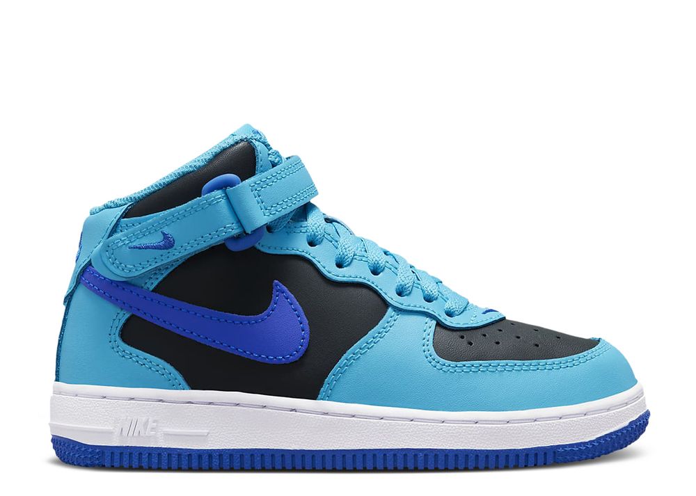 Force 1 Mid LE PS 'Blue Lightning Black' - Nike - DH2934 400 - blue ...