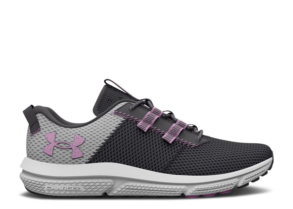 Wmns Charged Assert 5050 'Jet Grey Fresh Orchid' - Under Armour ...