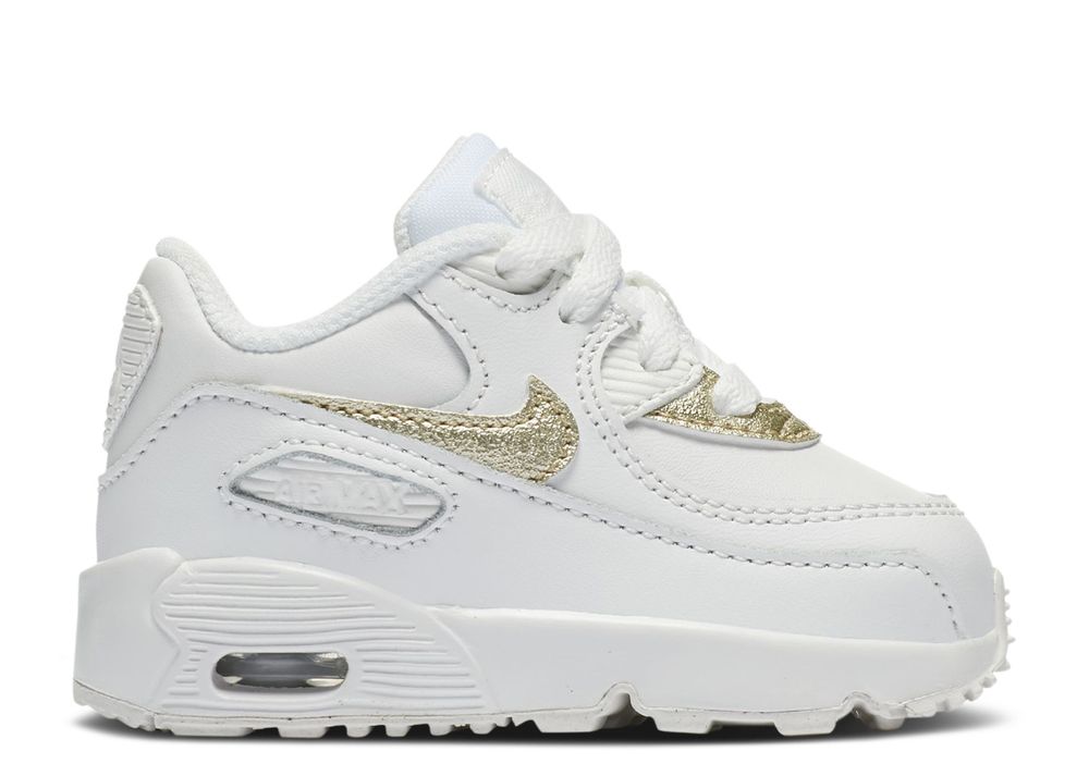 Air Max 90 Leather TD 'White Metallic Gold Star' - Nike - 833379 103 ...