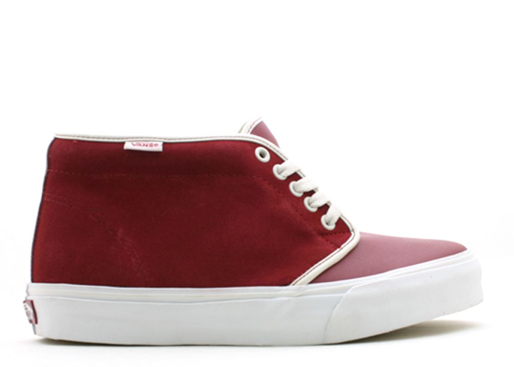 Chukka Boot Vans VN0EGT39W deep red/white asparagus Flight Club