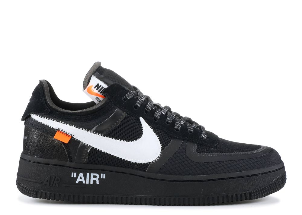 off white x air force 1 low black