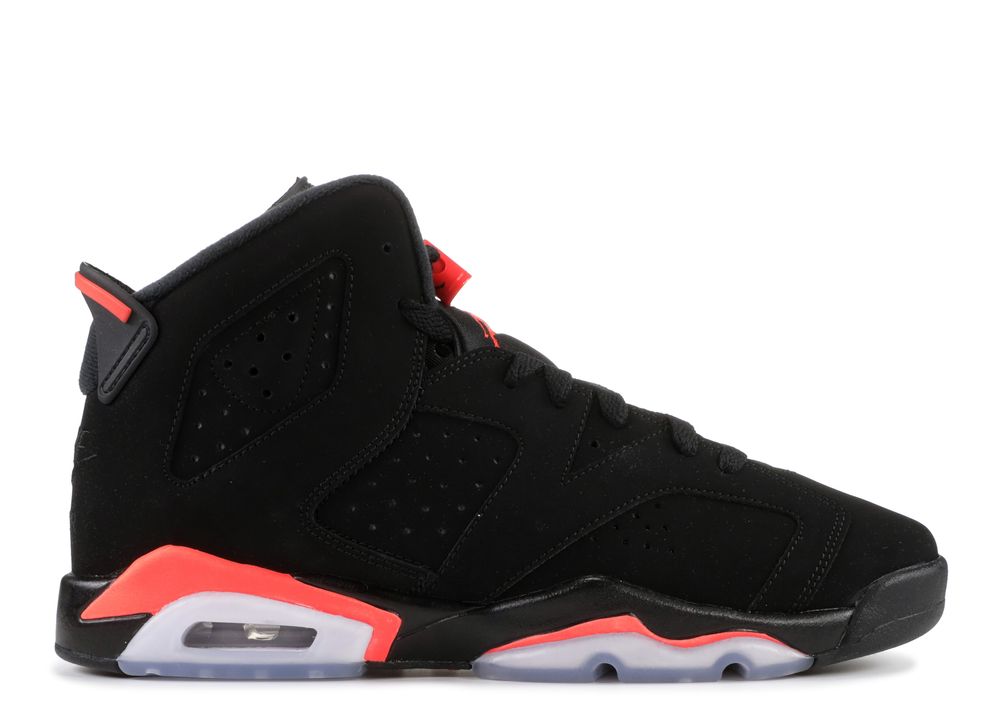 Air Jordan 6 Retro GS 'Infrared' 2019 - Air Jordan - 384665 060 - black ...