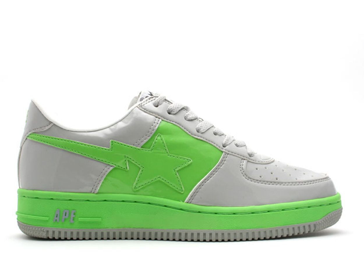 Bapesta FS 001 Low 'Grey Lime Green' - BAPE - 587 - d14 | Flight Club