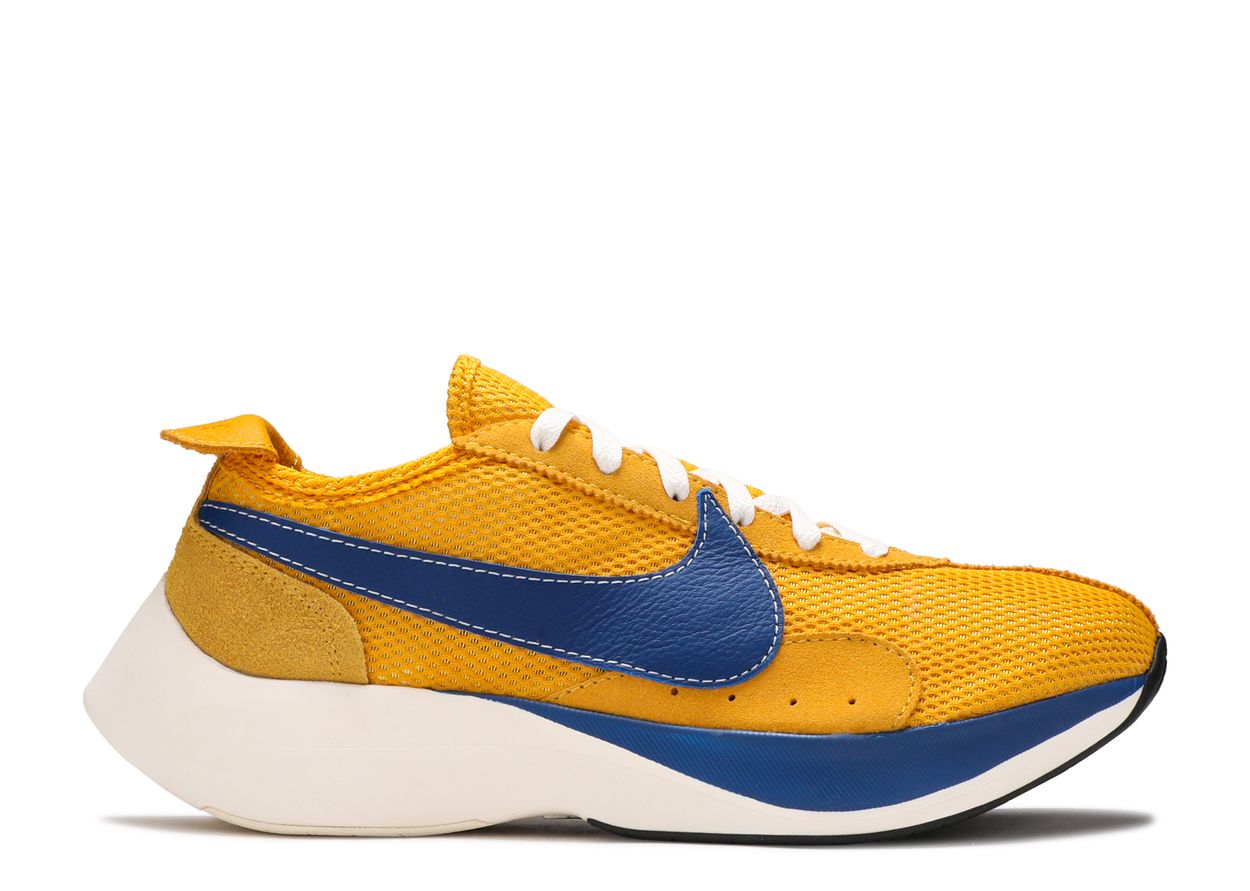 nike moon racer yellow ochre gym blue