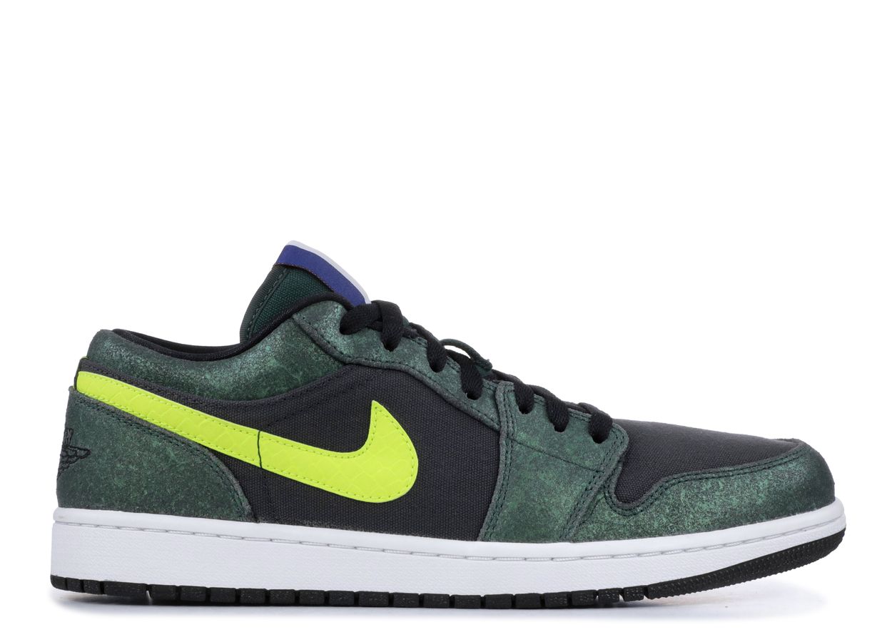Air Jordan 1 Retro Low 'New York' - Air Jordan - 641888 303 - pro green/venom green-anthracite 