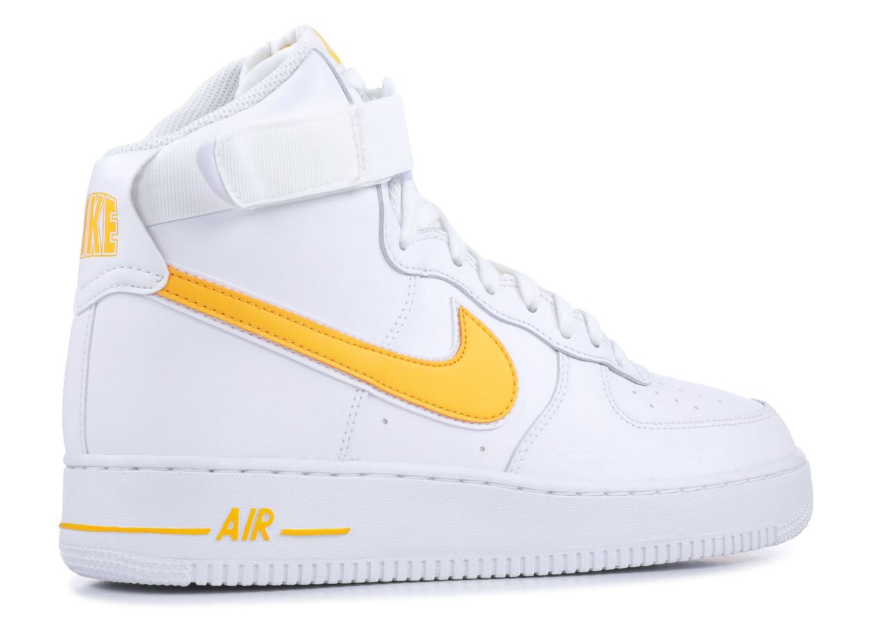 Air Force 1 High '07 'White University Gold' - Nike - AT4141 101 ...