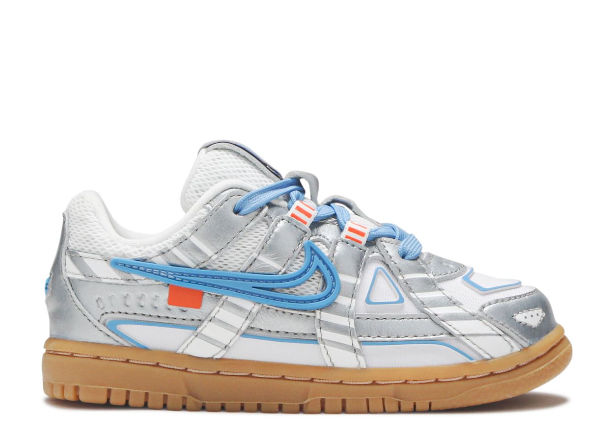 blue nike off white