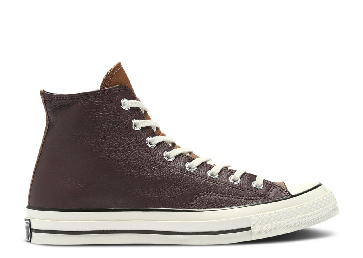 Chuck 70 Leather High 'Colorblock Dark Root Brown' - Converse - 169582C ...