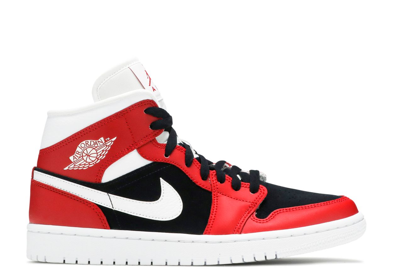 

Gym Red Black, Красный, Air Jordan 1 Mid