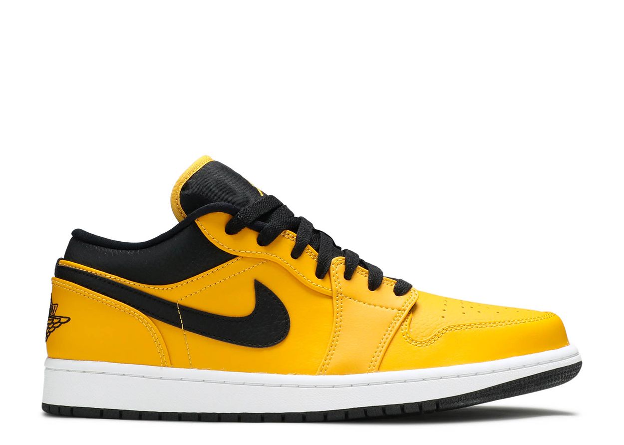 

University Gold Black, Жёлтый, Air Jordan 1 Low