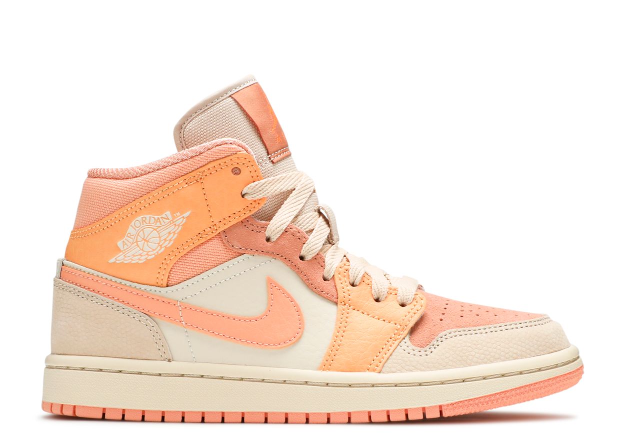 womens air jordan 1 apricot orange