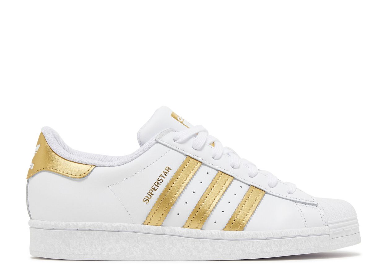 Wmns Superstar 'White Gold Metallic' - Adidas - FX7483 - cloud white ...