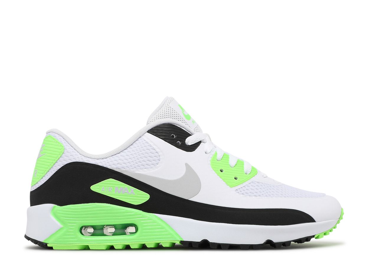 Air Max 90 Golf 'Flash Lime' - Nike - CU9978 100 - white/black/flash lime/neutral grey | Flight Club