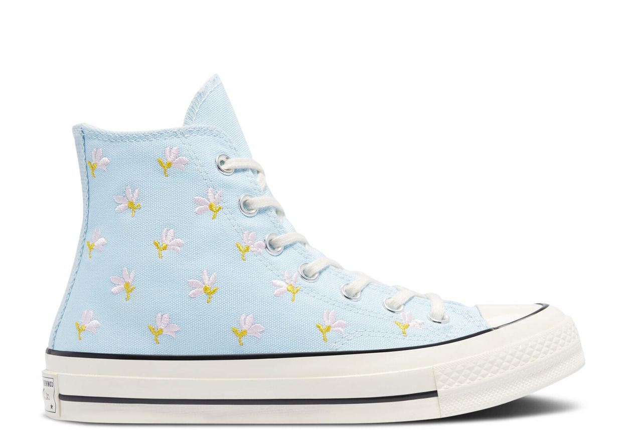 Wmns Chuck 70 High 'Embroidered Floral Print Chambray Blue' - Converse ...